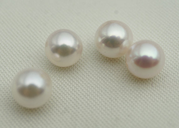 round pearls, half drilled, 2-3mm pearls, white freshwater pearls, loose  pearl beads, for stud earrings