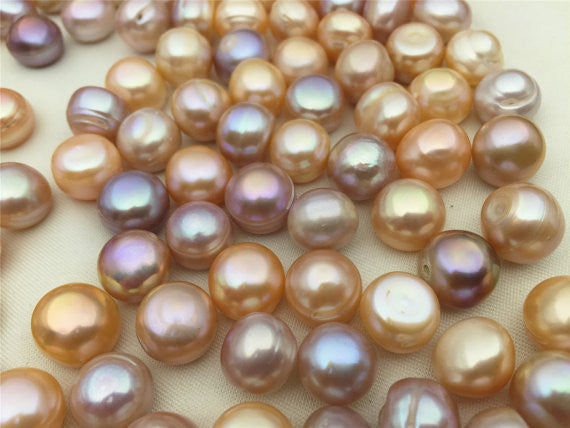 Tiny Pink Button Freshwater Pearl Beads - A Grain of Sand