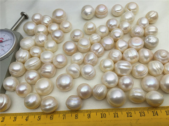 MoniPearl 13-15mm,potato shape pearl,VERY large,30pcs,1.5mm,2.2mmlarge hole freshwater pearls,loose freshwater pearl,potato pearl,wholesale,CR14-2A-3