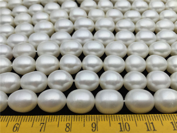 MoniPearl Rice Pearl 9.5-10.5mmX11-13mm,3A,Big Rice pearls,high quality,large hole,1.5mm,2mm,around 32pcs,rice pearl,loose pearl beads,high luster,LR10-3A-1